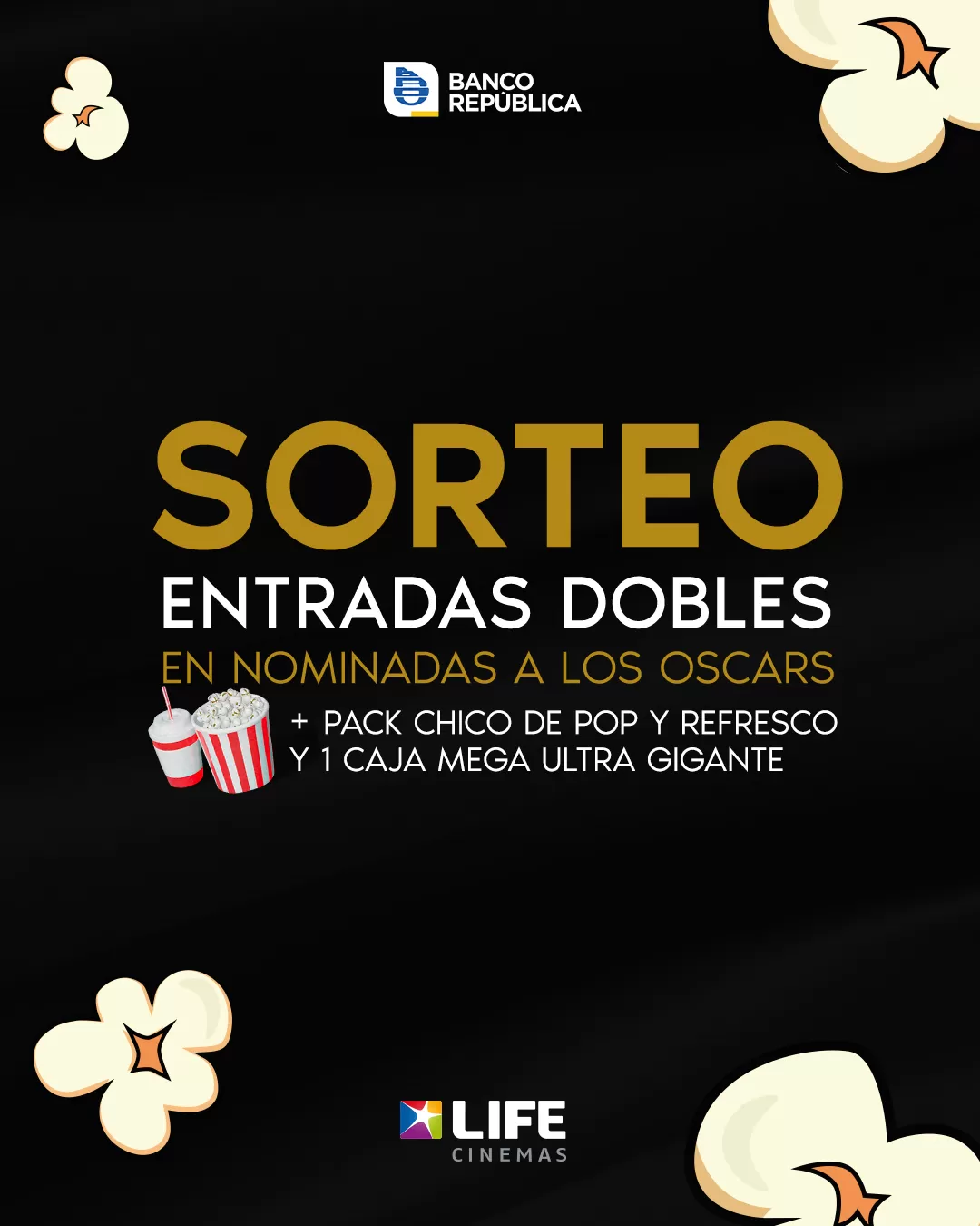 Entradas dobles LIFE Cinemas OSCARS