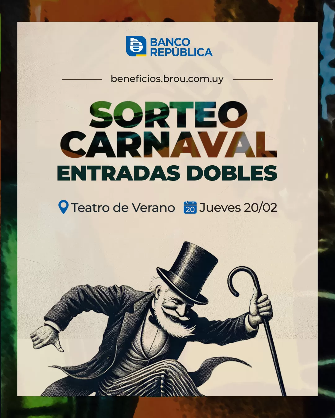 Entradas dobles Carnaval Teatro de Verano 20/2